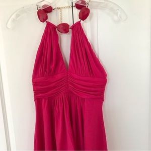 Sky Jewel Neck Keyhole Top